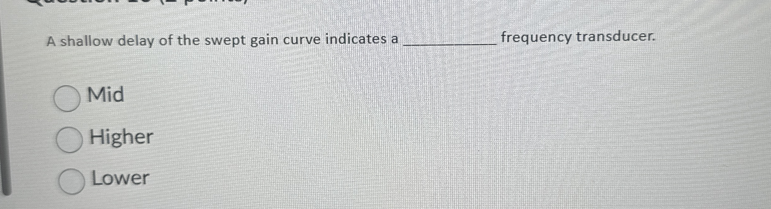 Adjusting the receiver gain will affect the