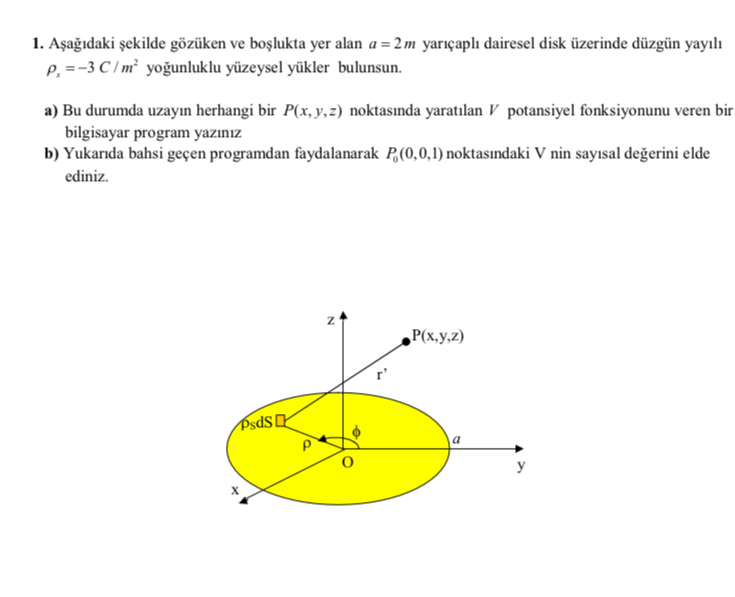 A a daki ekilde g z ken ve bo lukta yer alan a =