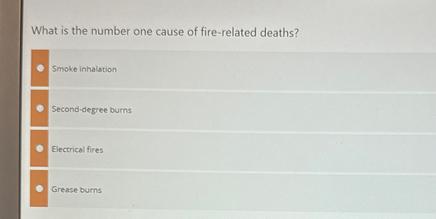 What is the number one cause of fire - related
