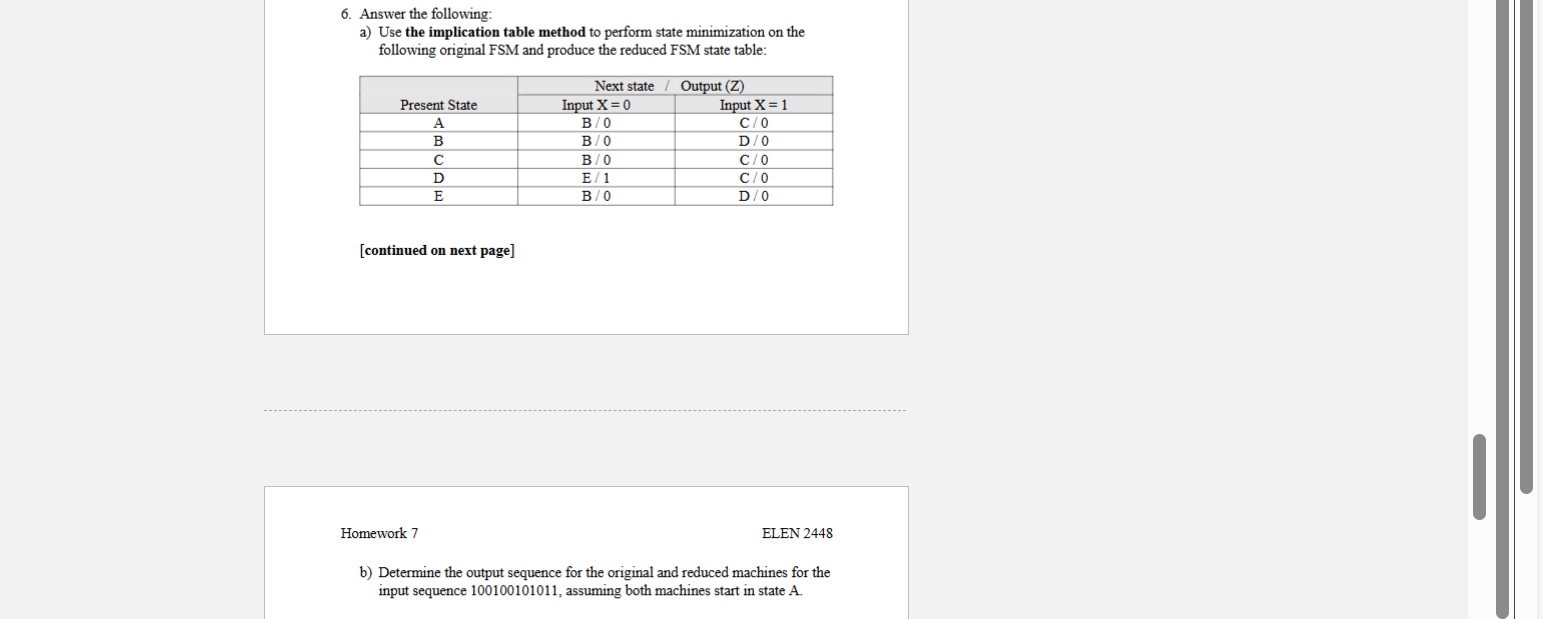 Answer the following: a ) Use the implication