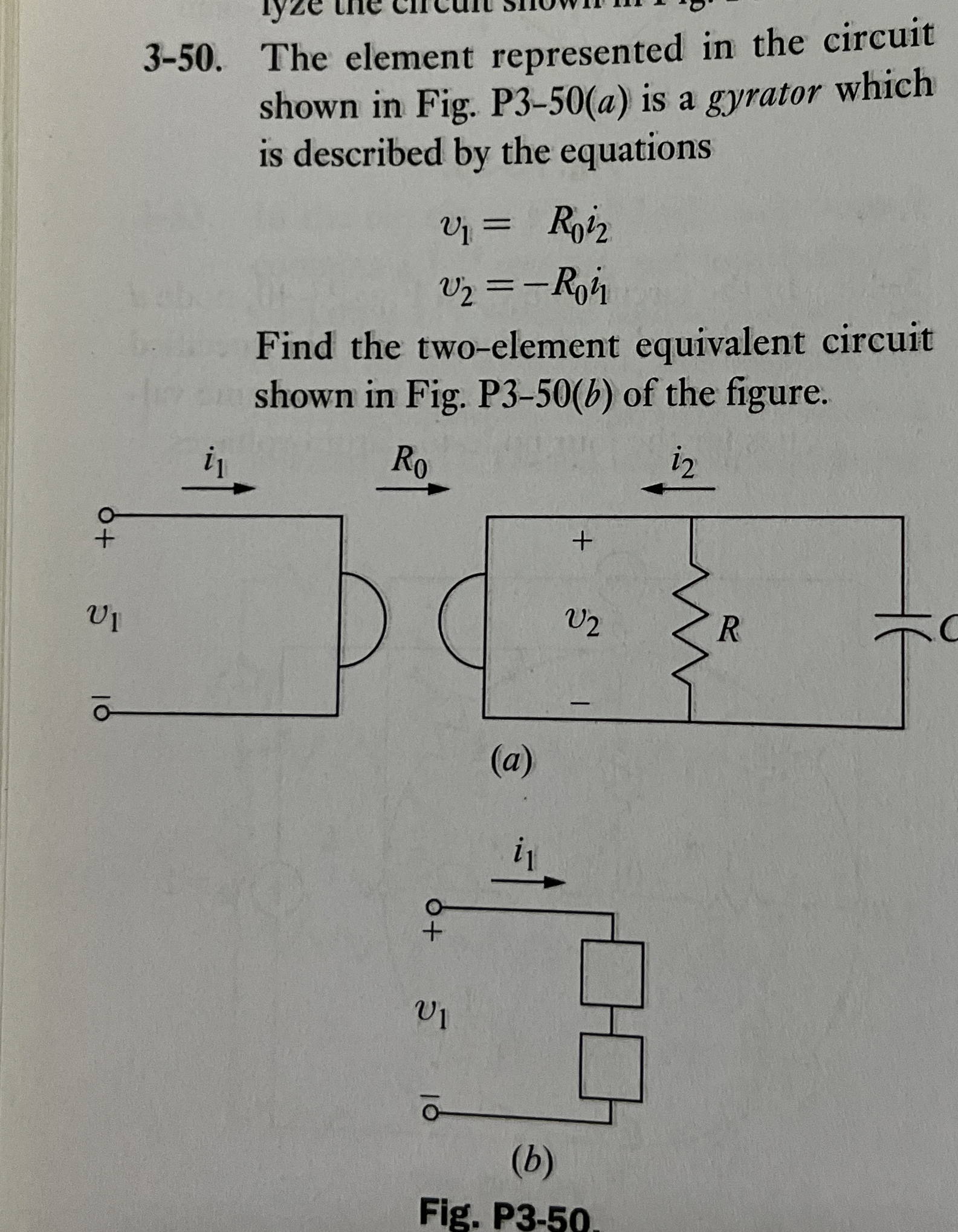 3 - 5 0 . The element represented in the circuit