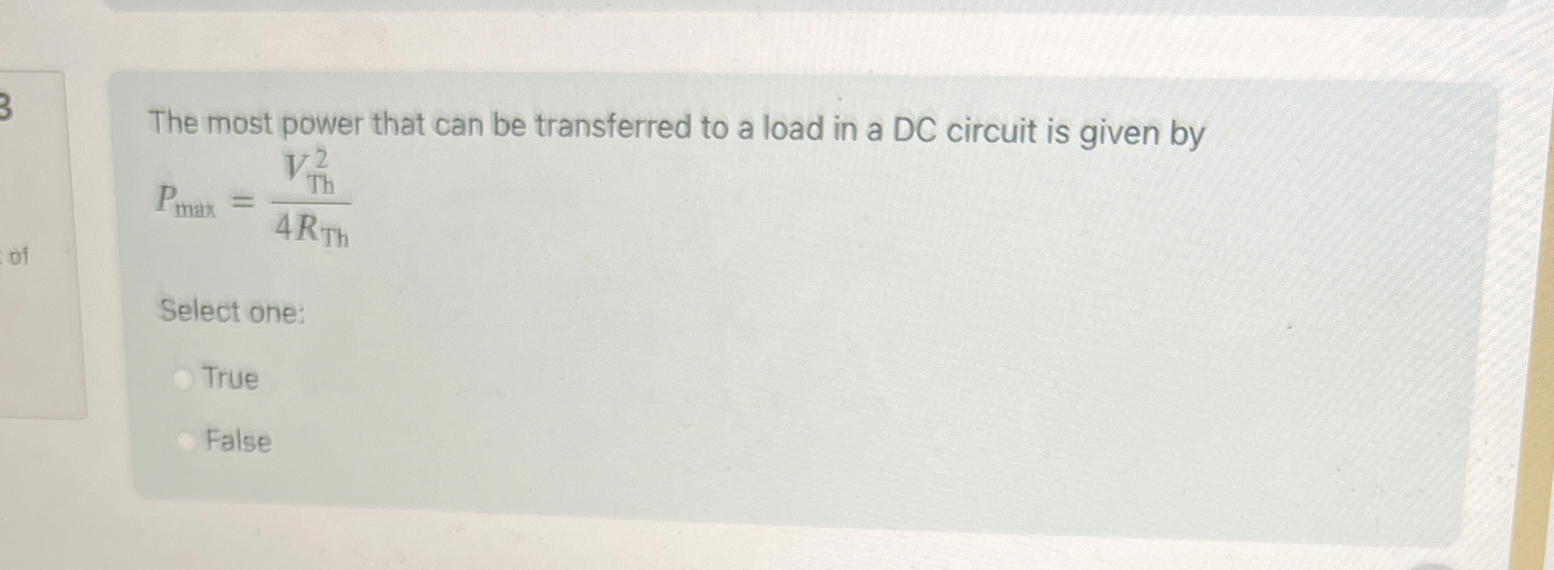 The most power that can be transferred to a load