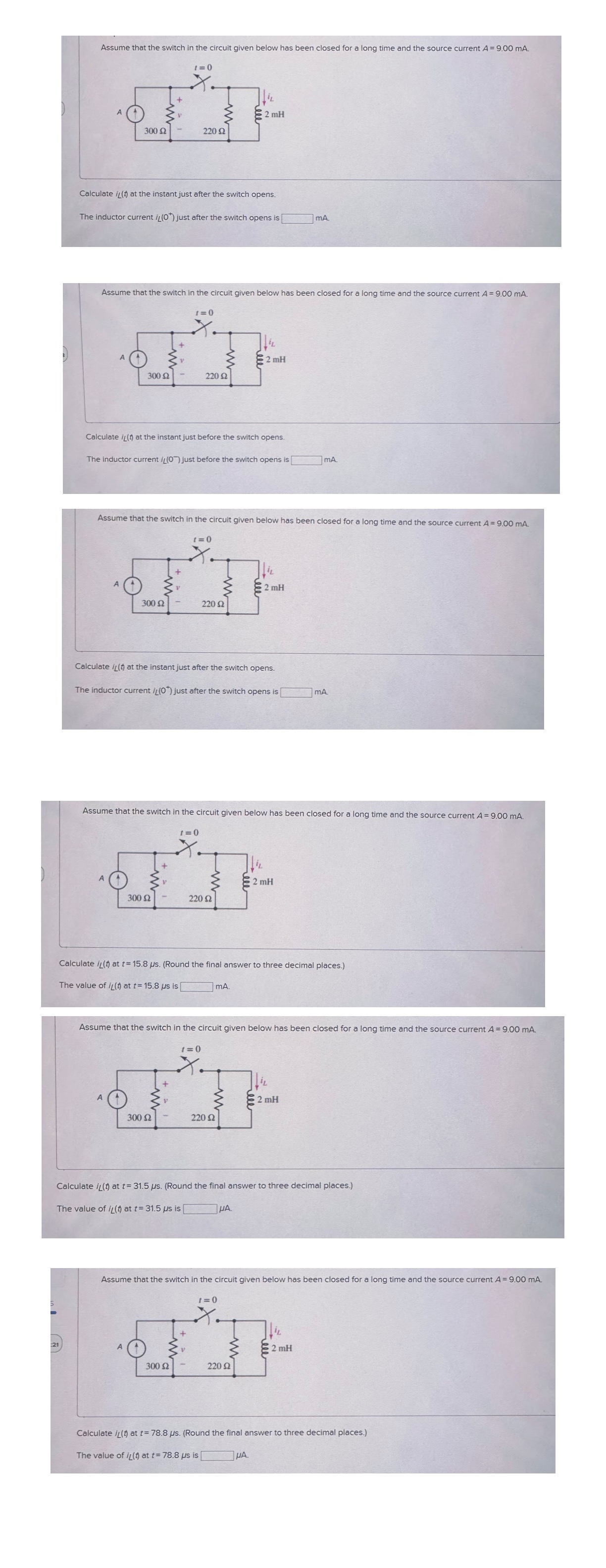 Part A Assume that the switch in the circuit