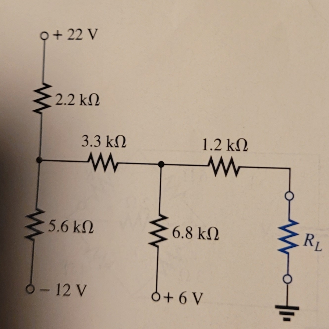 find the thevenin equivalent circuit for the