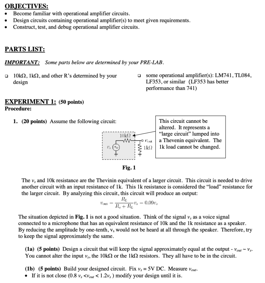 OBJECTIVES: Become familiar with operational