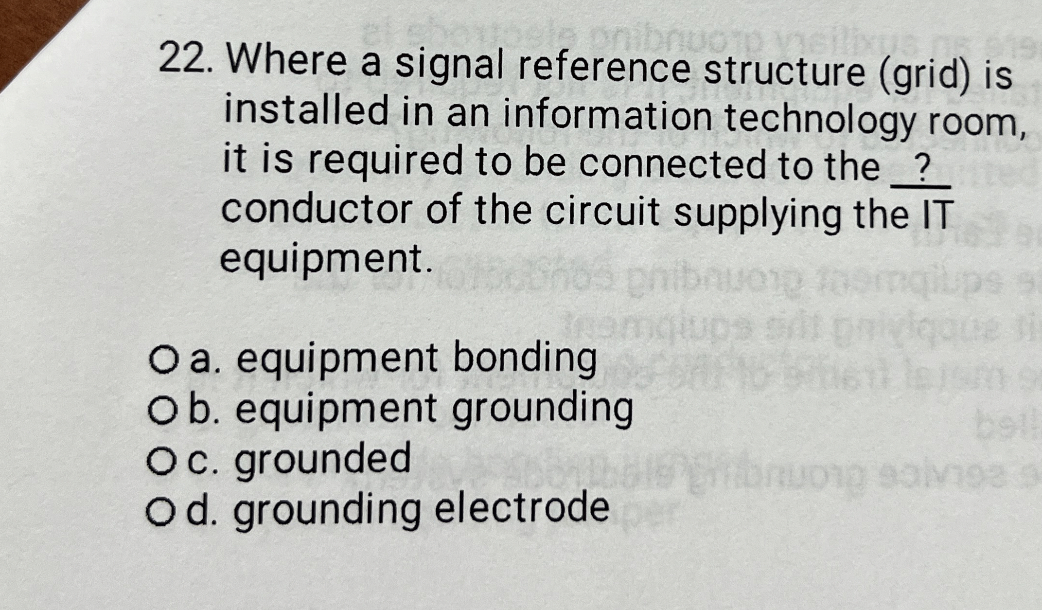 Where a signal reference structure ( grid ) is