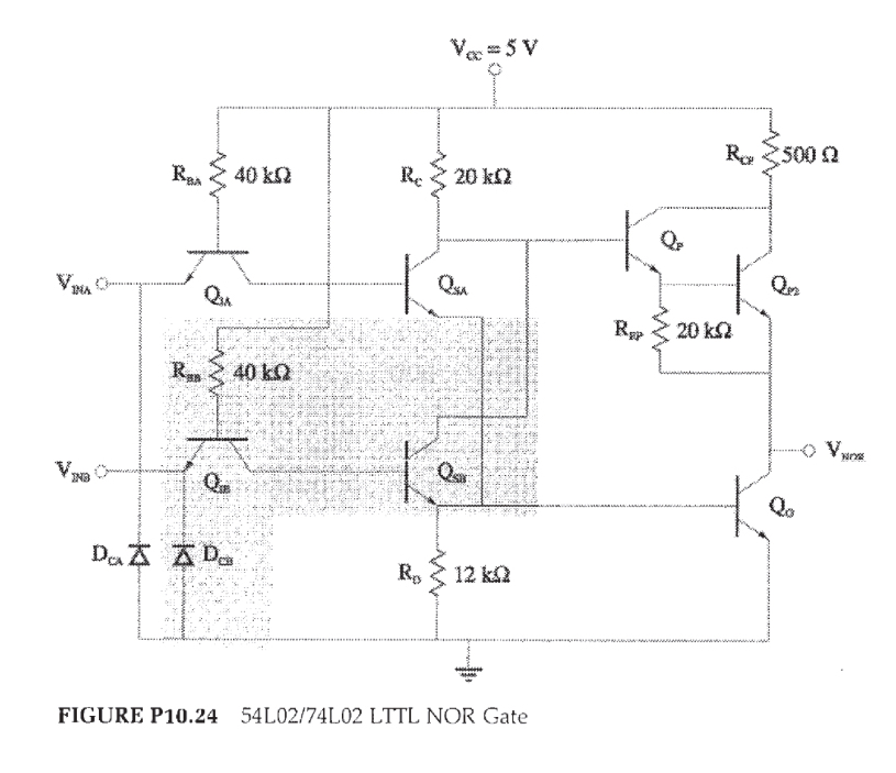 1 . . For the circuit given below, connect inputs