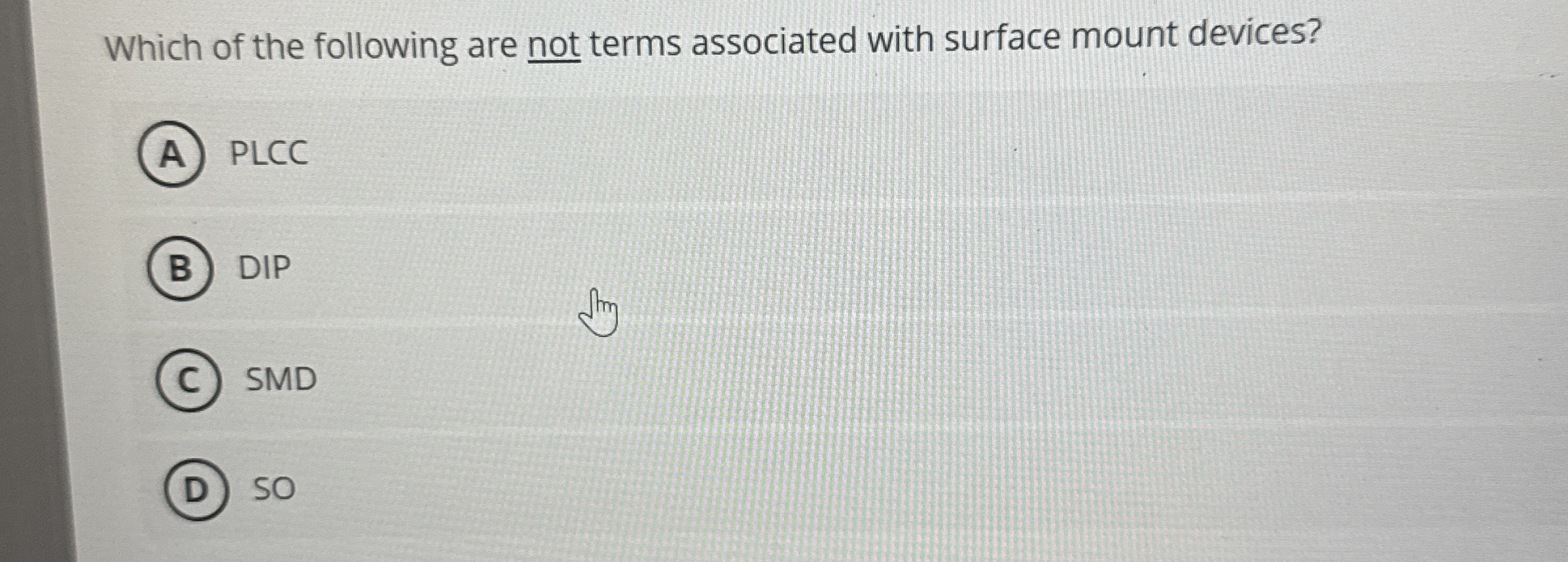 Which of the following are not terms associated