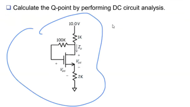 ASSUME Vt = 4 v and k = 0 . 4 mA / V 2 . Solve in