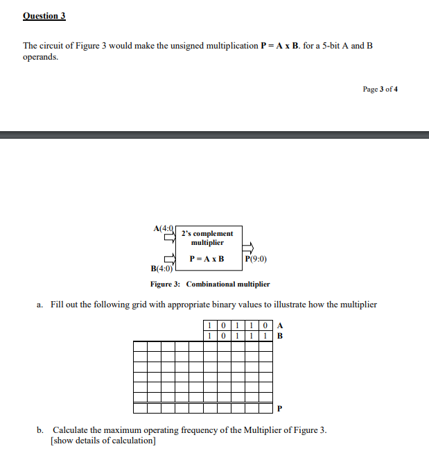 Question 3 The circuit of Figure 3 would make the