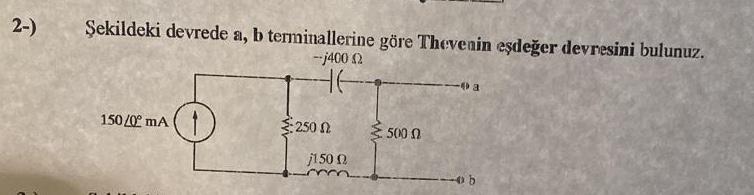 Find the Thevenin equivalent circuit with respect