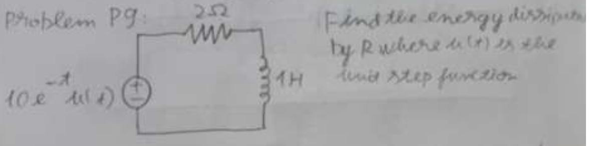 Find the energy distribution by R where u ( t )
