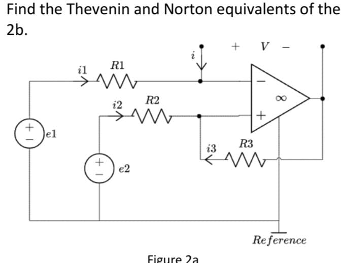 Find the Thevenin and Norton equivalents of the 2