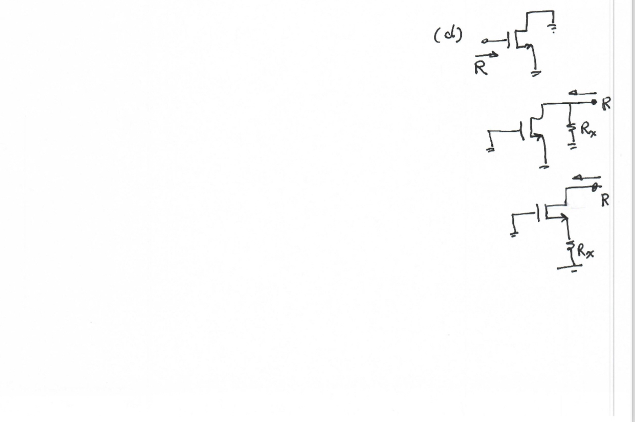 Using Small Signal Analysis, Solve for R . .