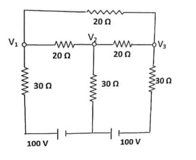 find nodal voltages