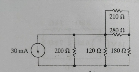In the circuit given below, a ) Find the currents