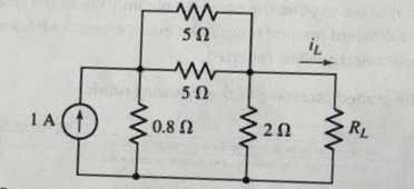 Calculate the Thevenin resistance and voltage.