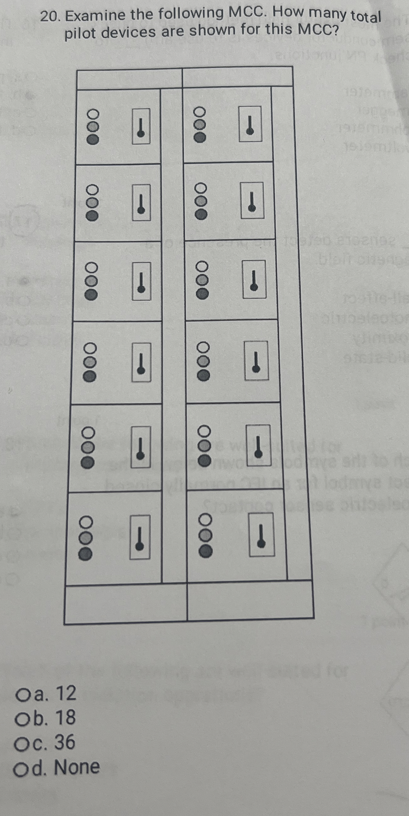 Examine the following MCC . How many total pilot