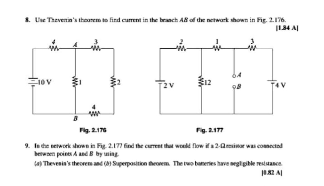 Use Thevenin's theorem to find current in the