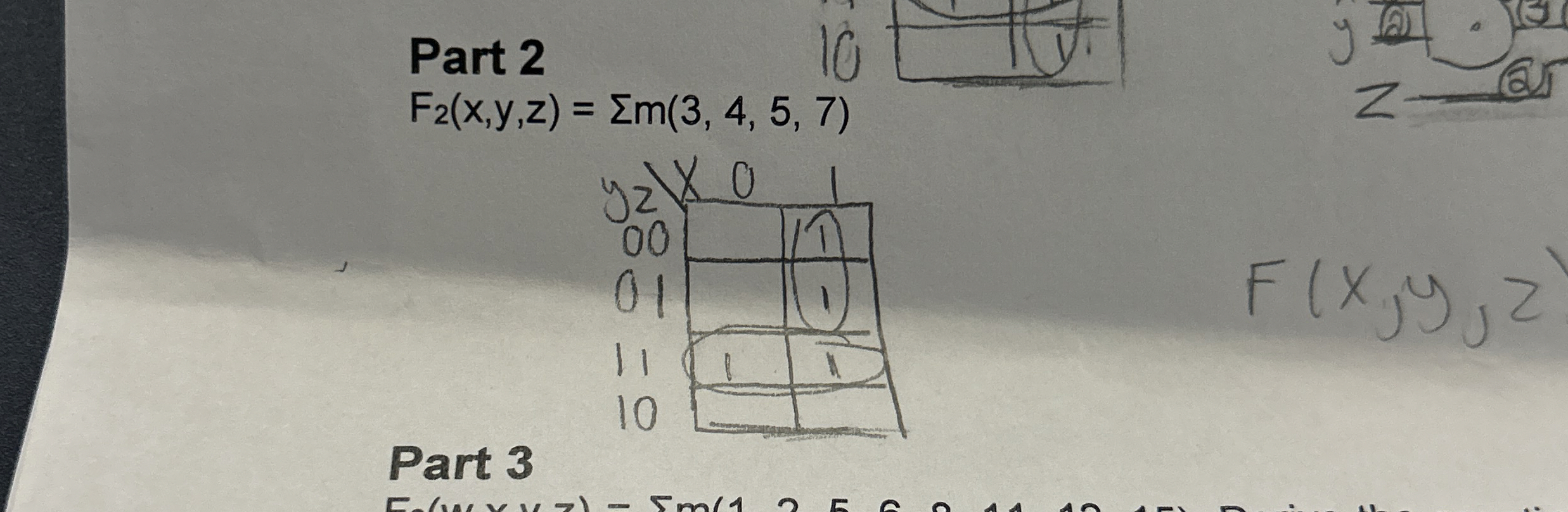 Ask expert Part 2 F 2 ( x , y , z ) = ? ? m ( 3 ,