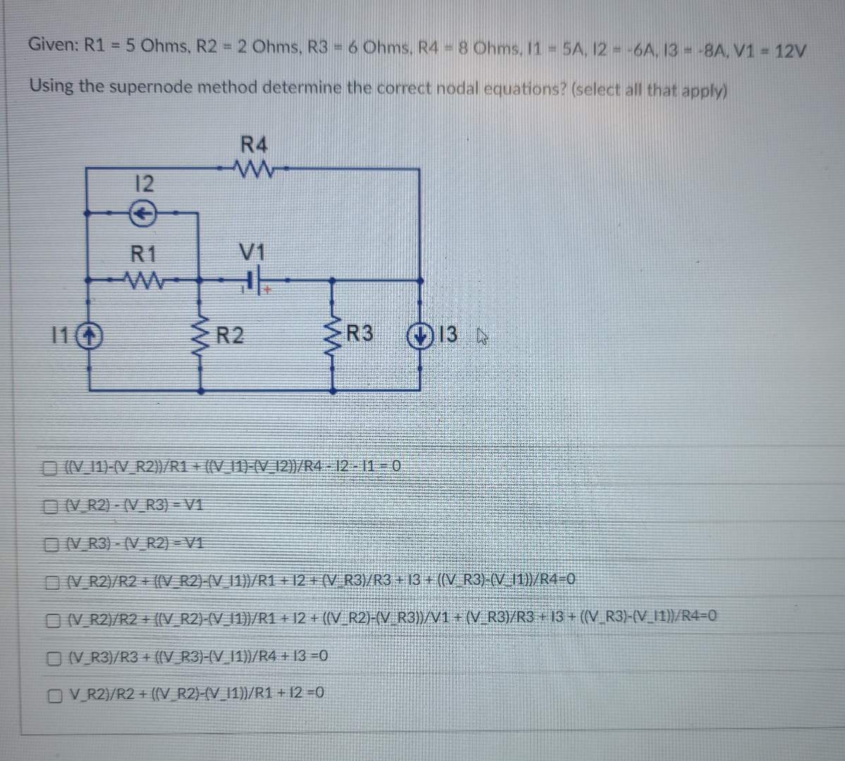 Given: R 1 = 5 Ohms, R 2 = 2 Ohms, R 3 = 6 Ohms,