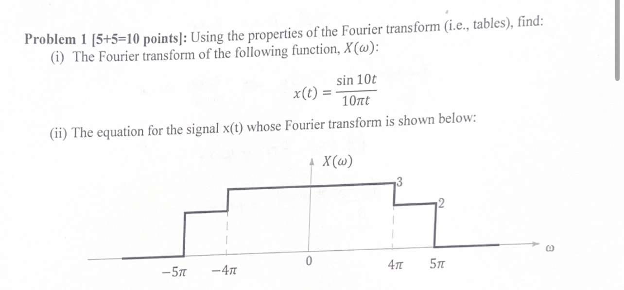 Problem points ] : Using the properties of the