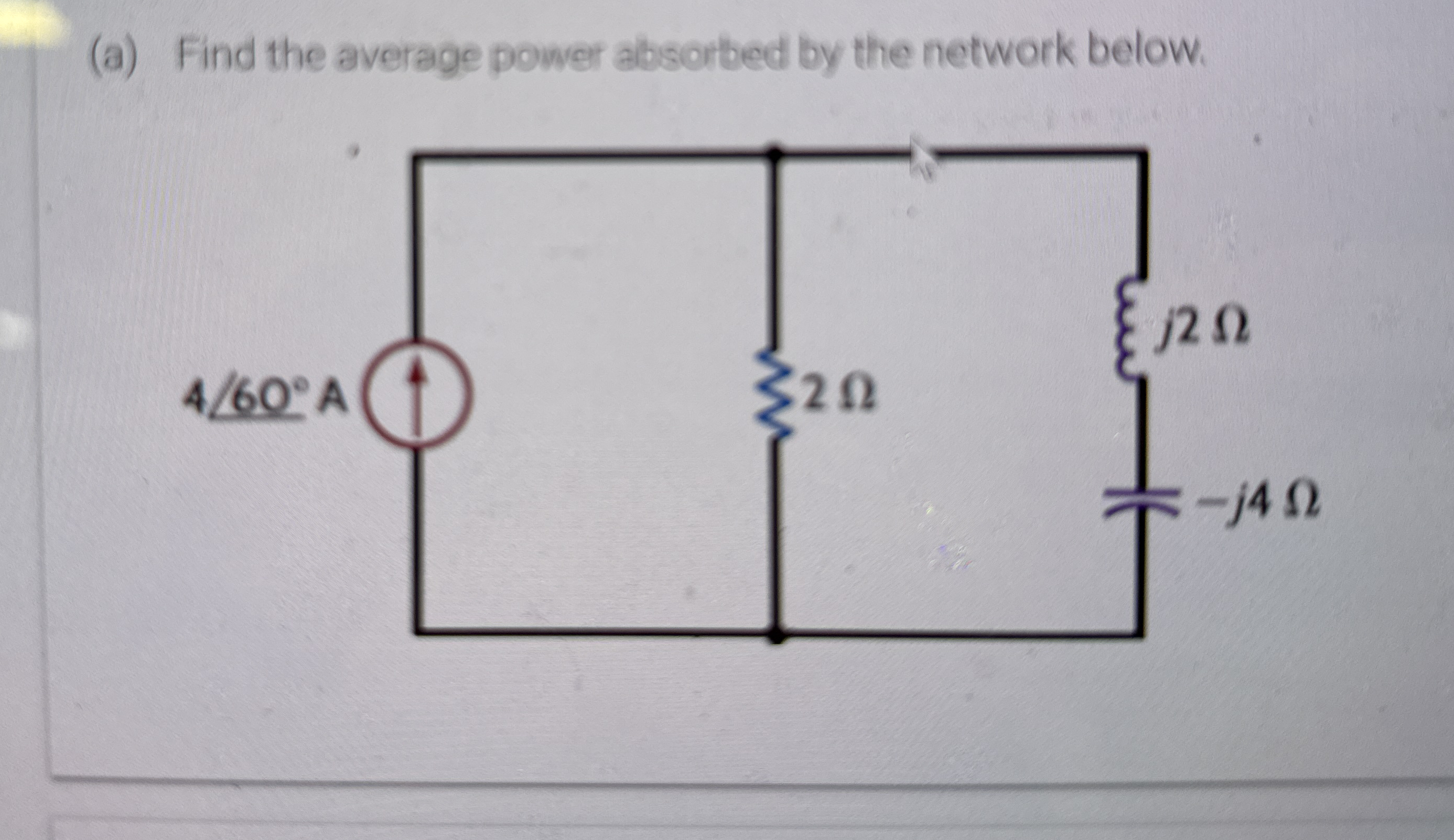 ( a ) Find the average power absorbed by the