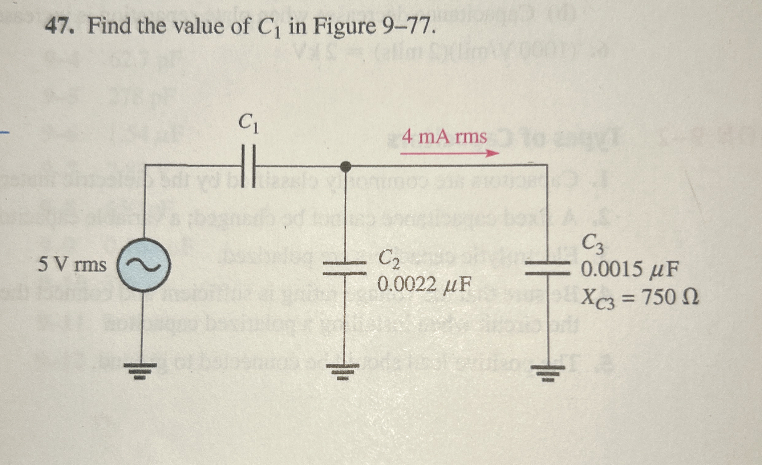 Find the value of C 1 in Figure 9 - 7 7 .