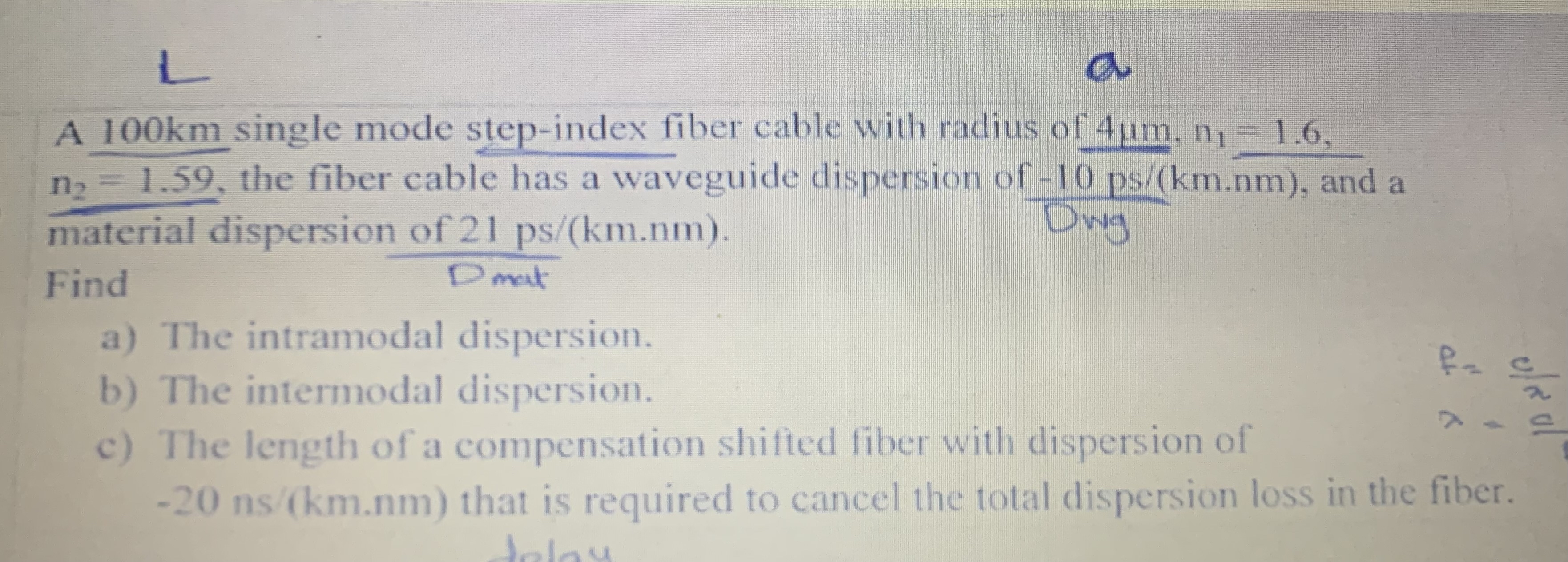 A 1 0 0 km single mode step - index fiber cable