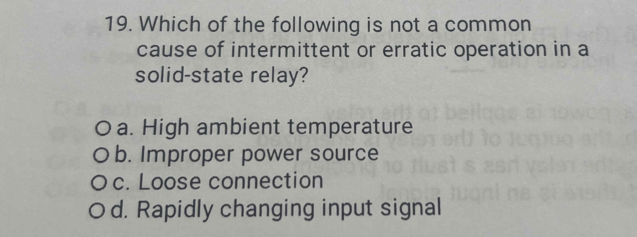 Which of the following is not a common cause of