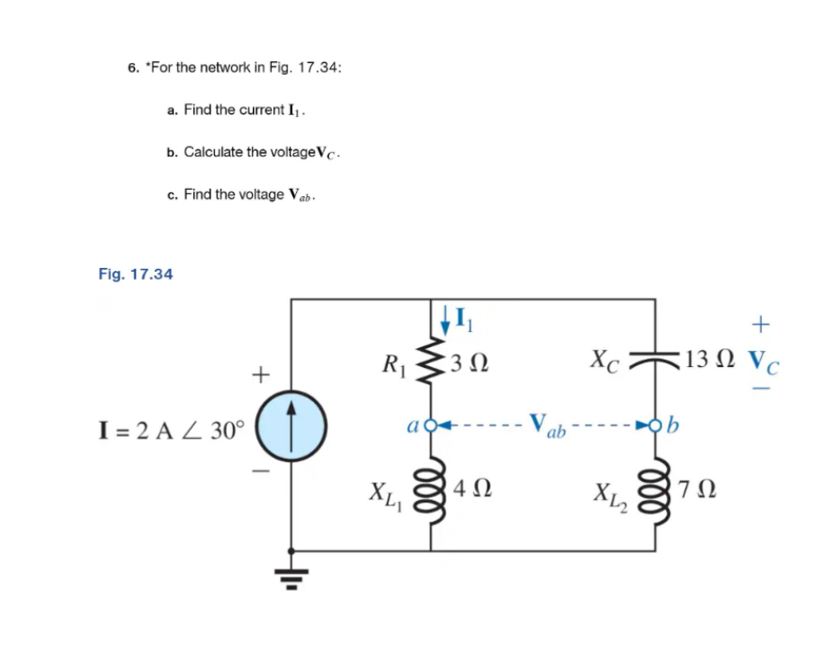 "For the network in Fig. 1 7 . 3 4 : a . Find the