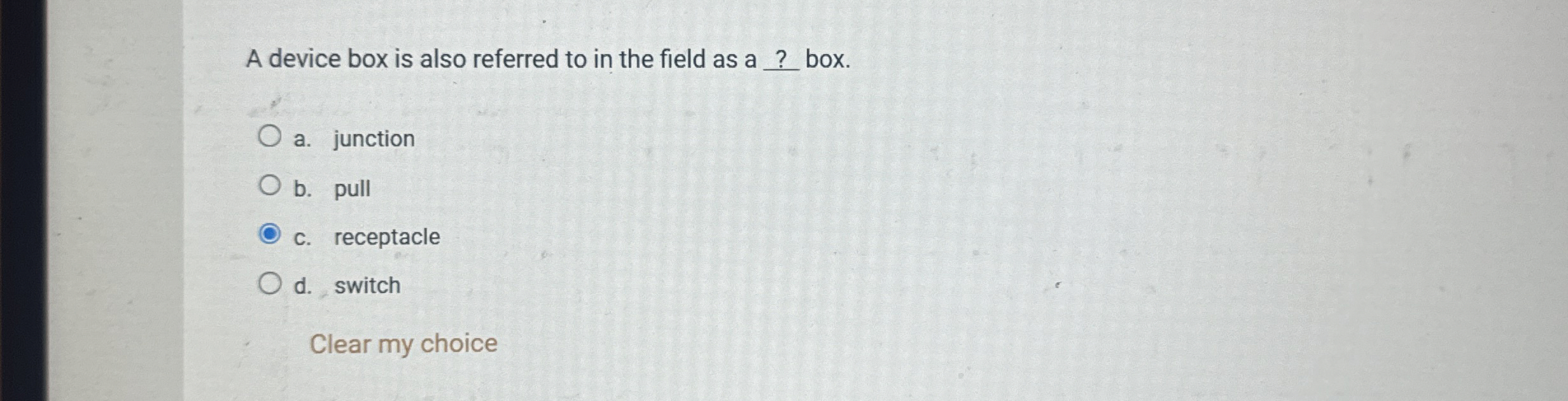 A device box is also referred to in the field as