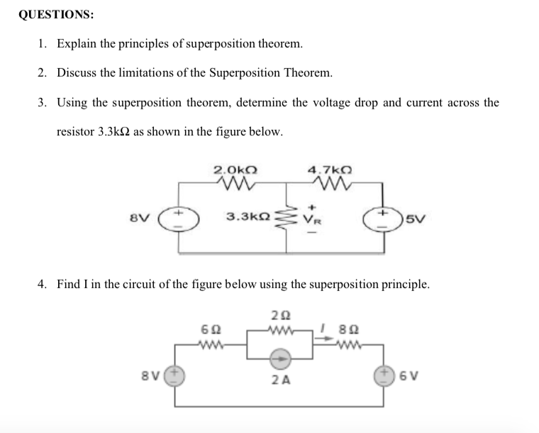 QUESTIONS: 1 . Explain the principles of