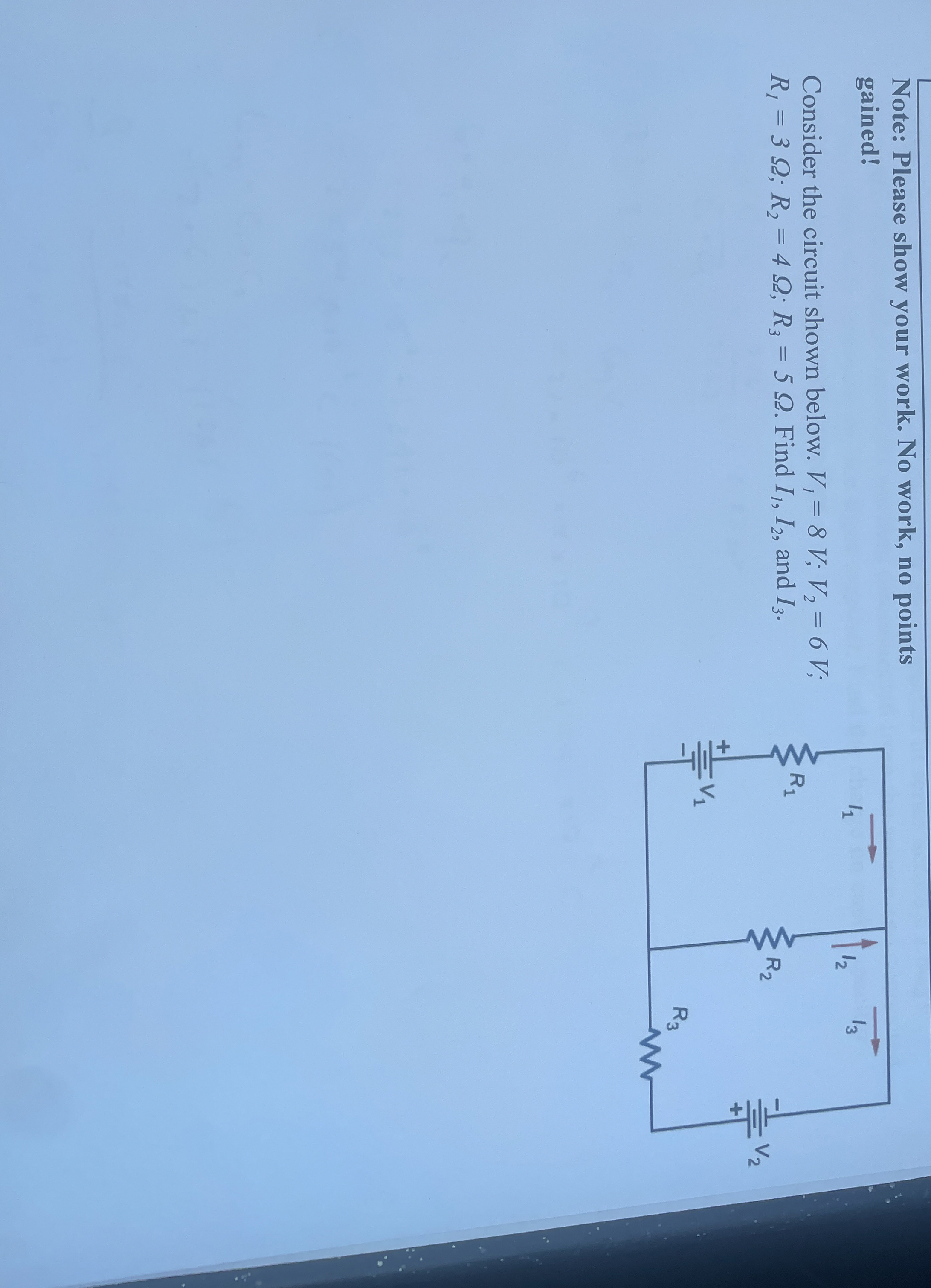 Note: Please show your work. No work, no points