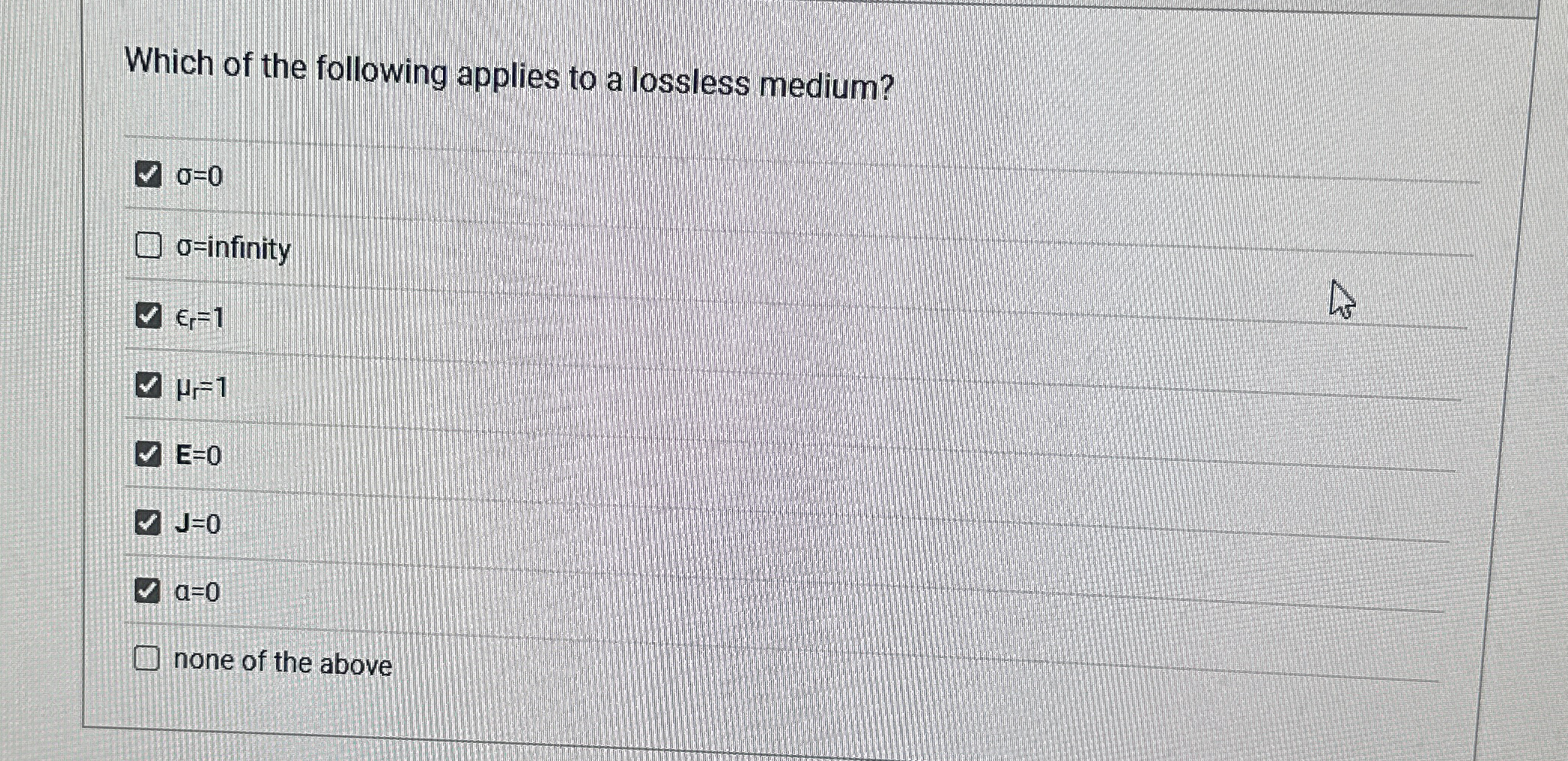 Which of the following applies to a lossless