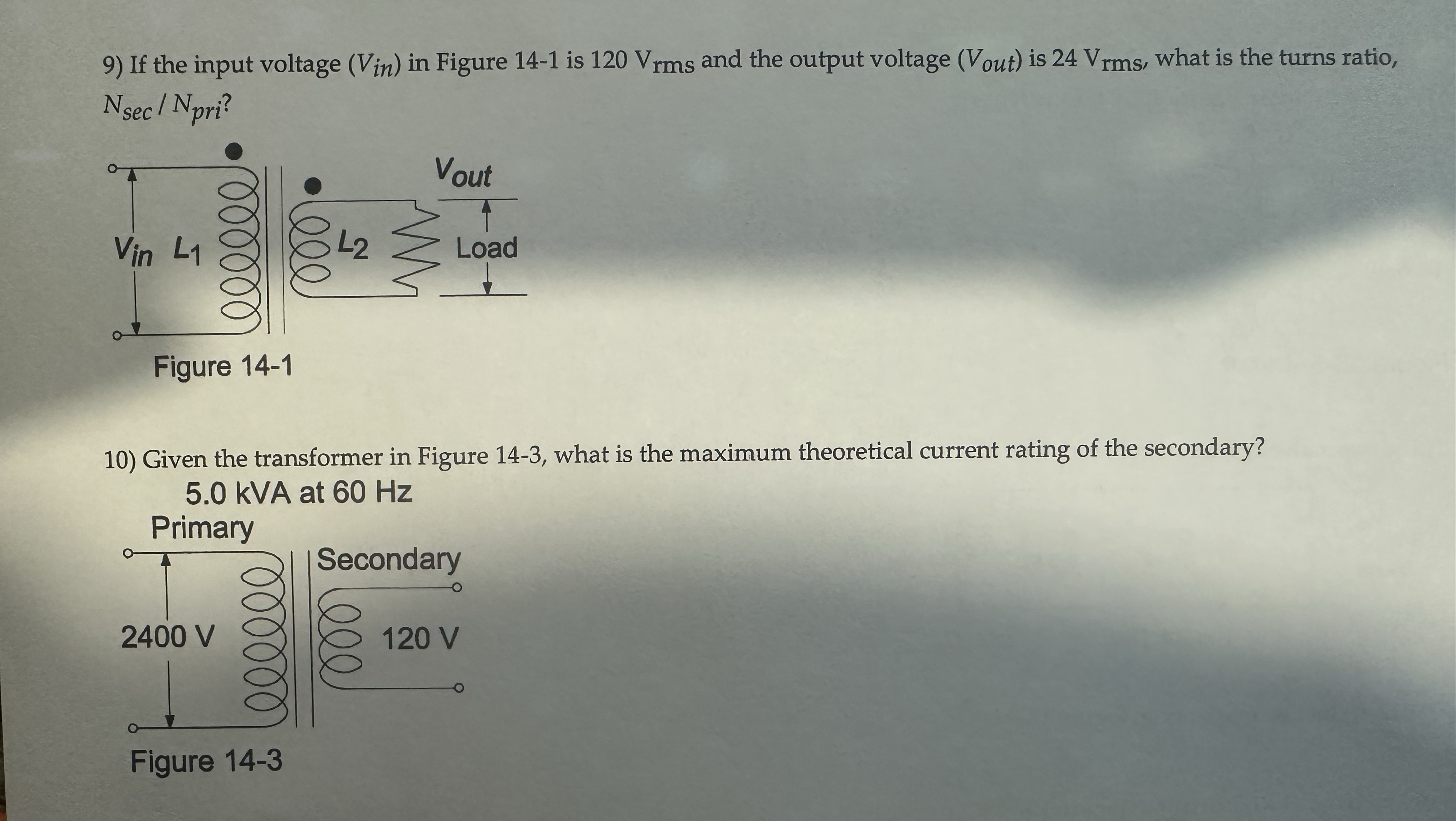 If the input voltage ( V i n ) in Figure 1 4 - 1
