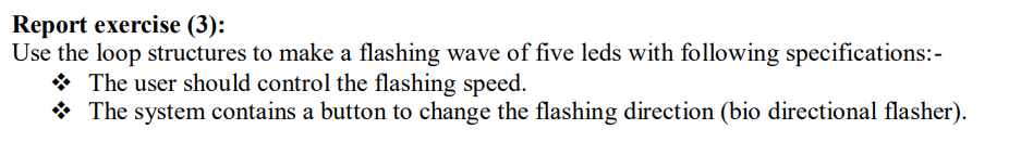 Report exercise ( 3 ) : Use the loop structures