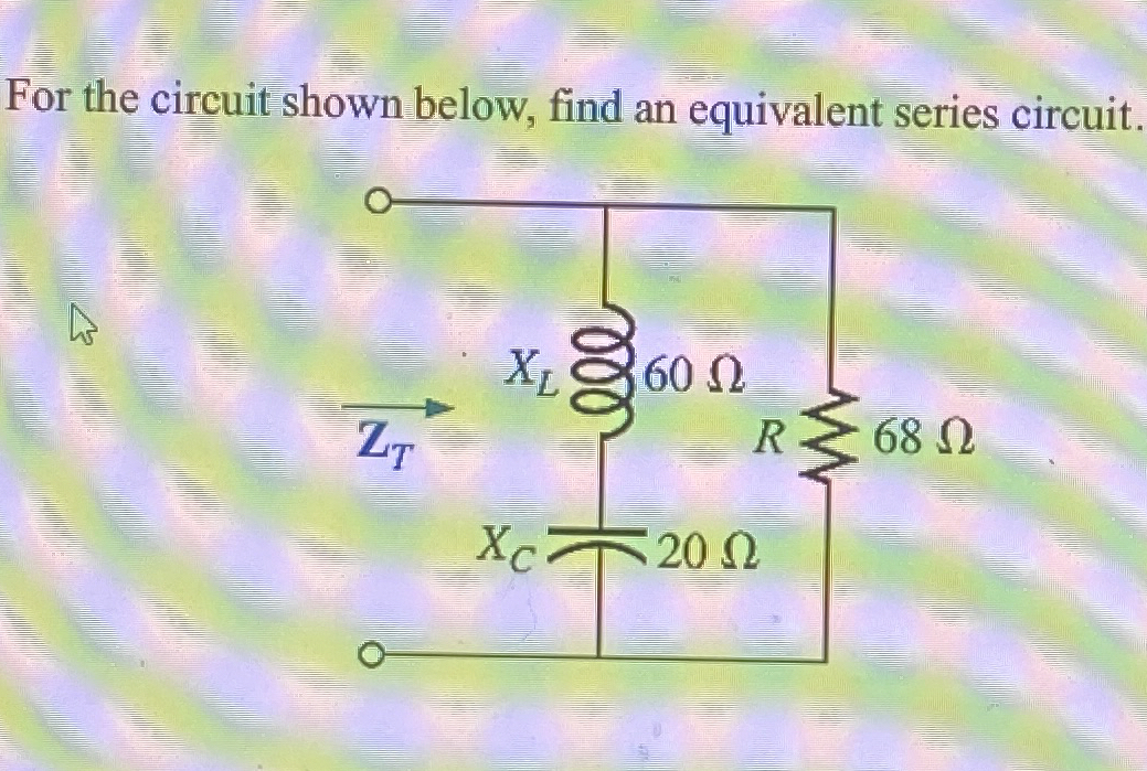 For the circuit shown below, find an equivalent