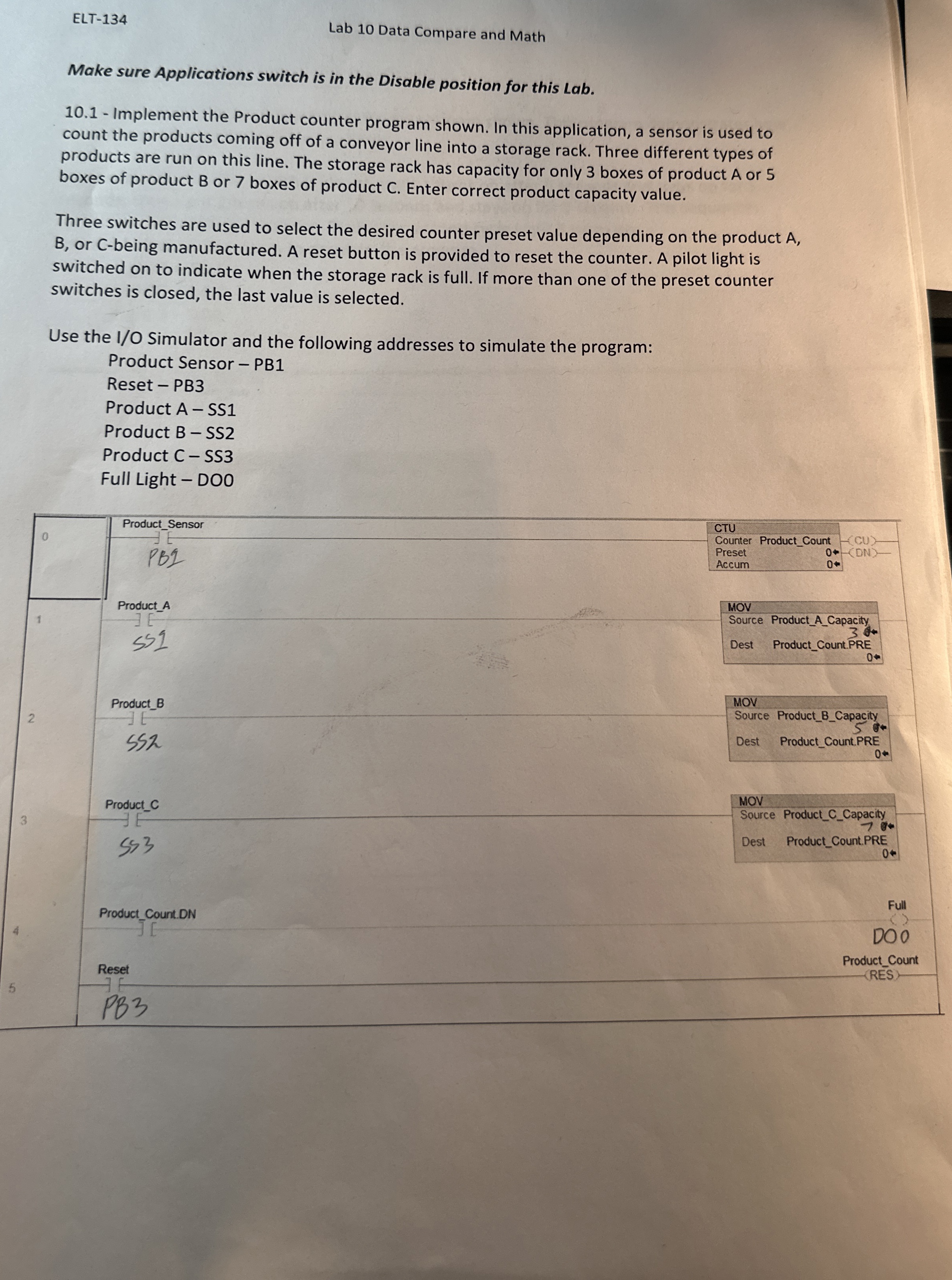 ELT - 1 3 4 Lab 1 0 Data Compare and Math Make