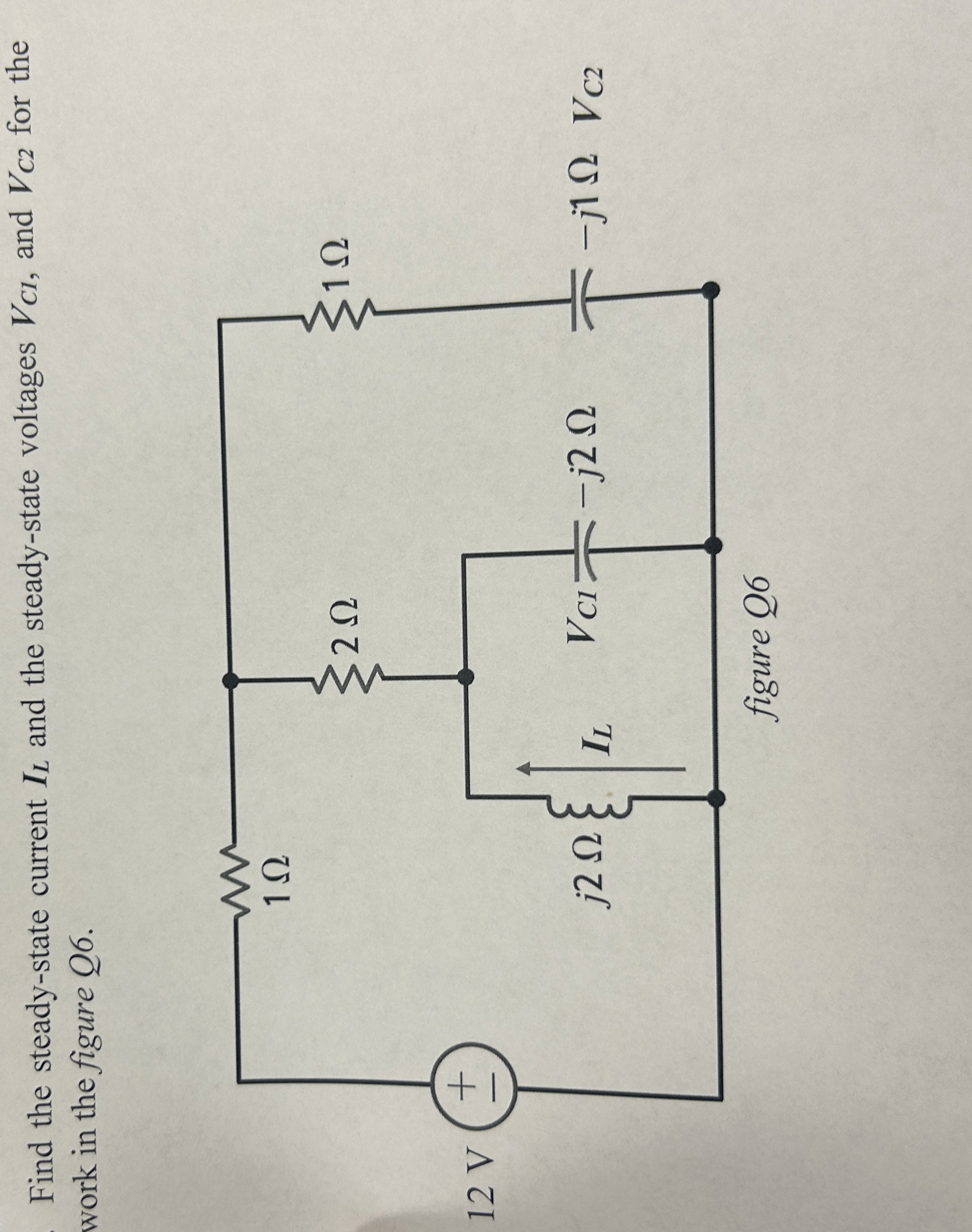 Find the steady - state current I L and the