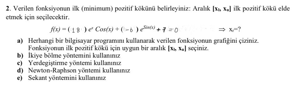 Verilen fonksiyonun ilk ( minimum ) pozitif k k n