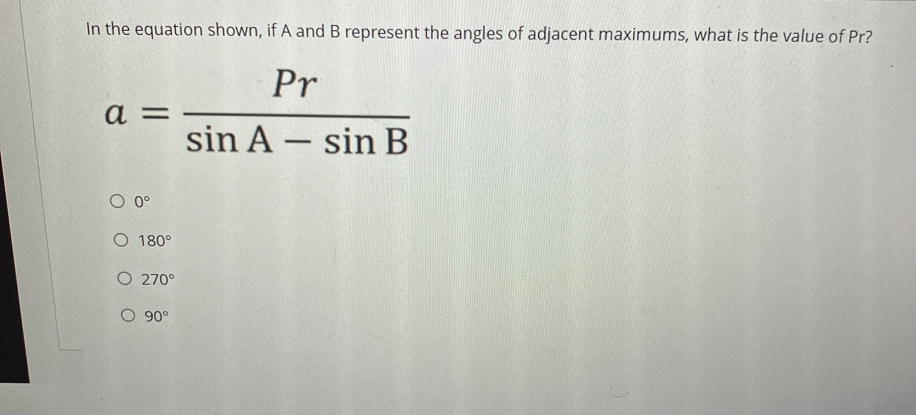 In the equation shown, if A and B represent the