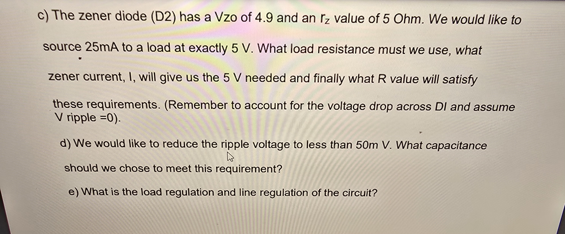 In the following circuit the transformer has an