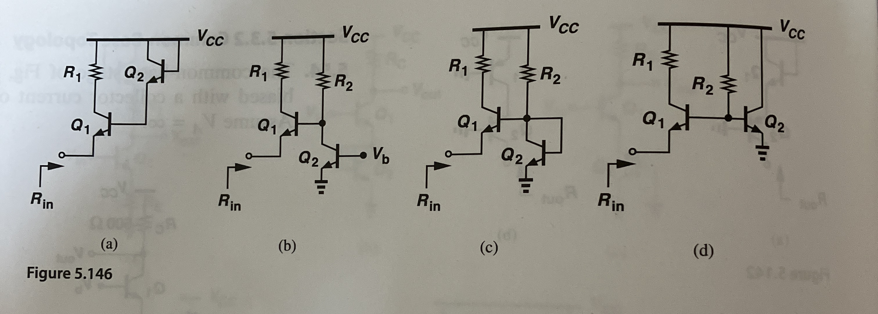 Compute the input impedance of the stages