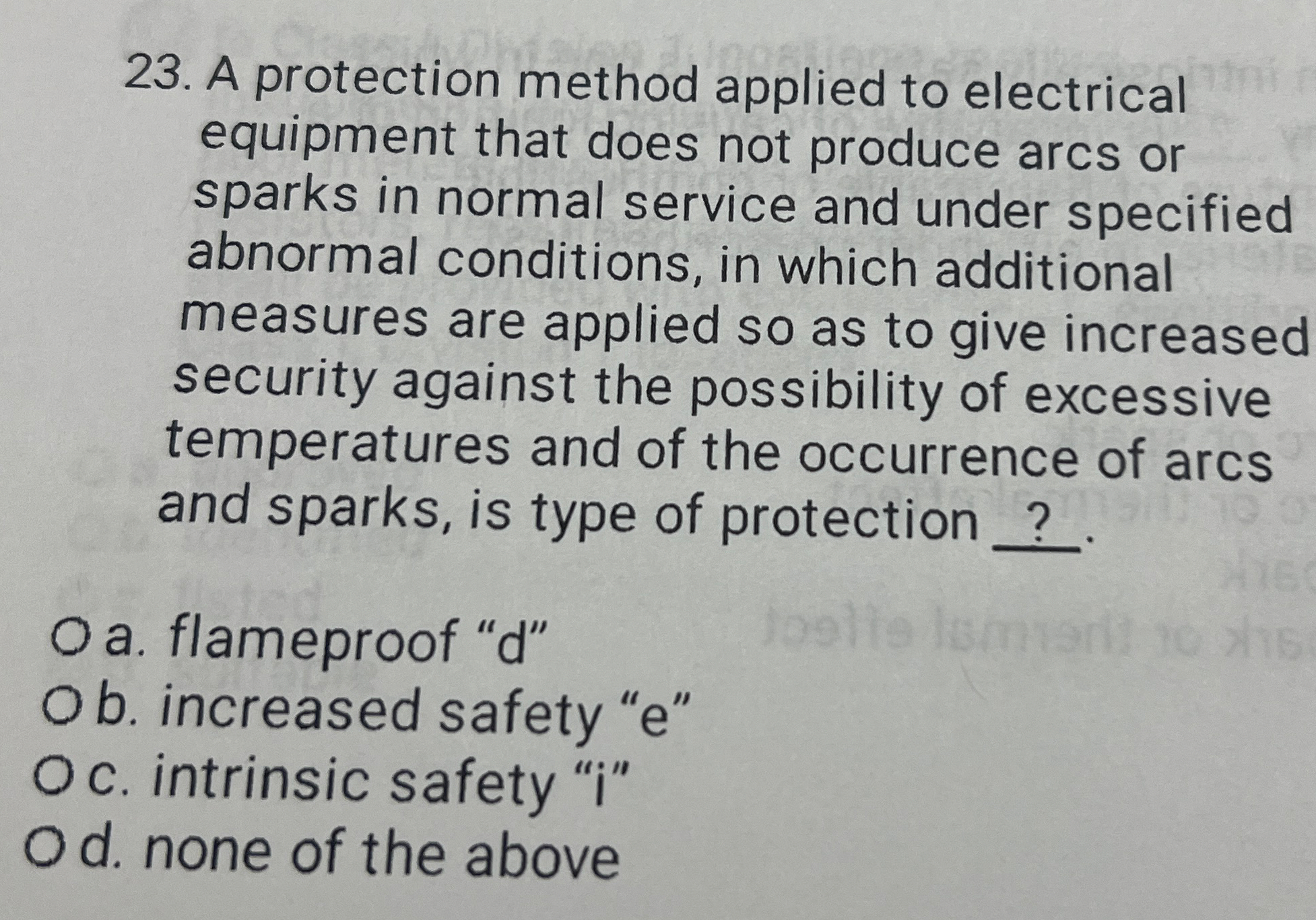 A protection method applied to electrical