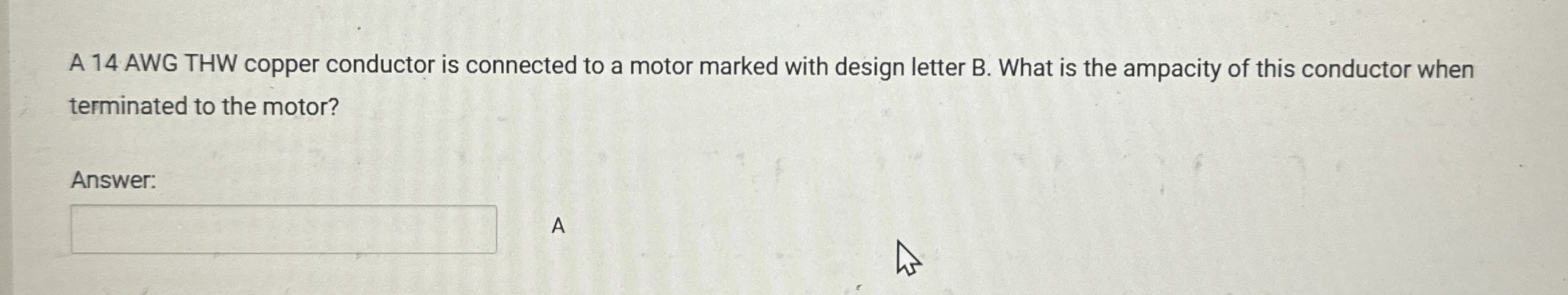 A 1 4 AWG THW copper conductor is connected to a