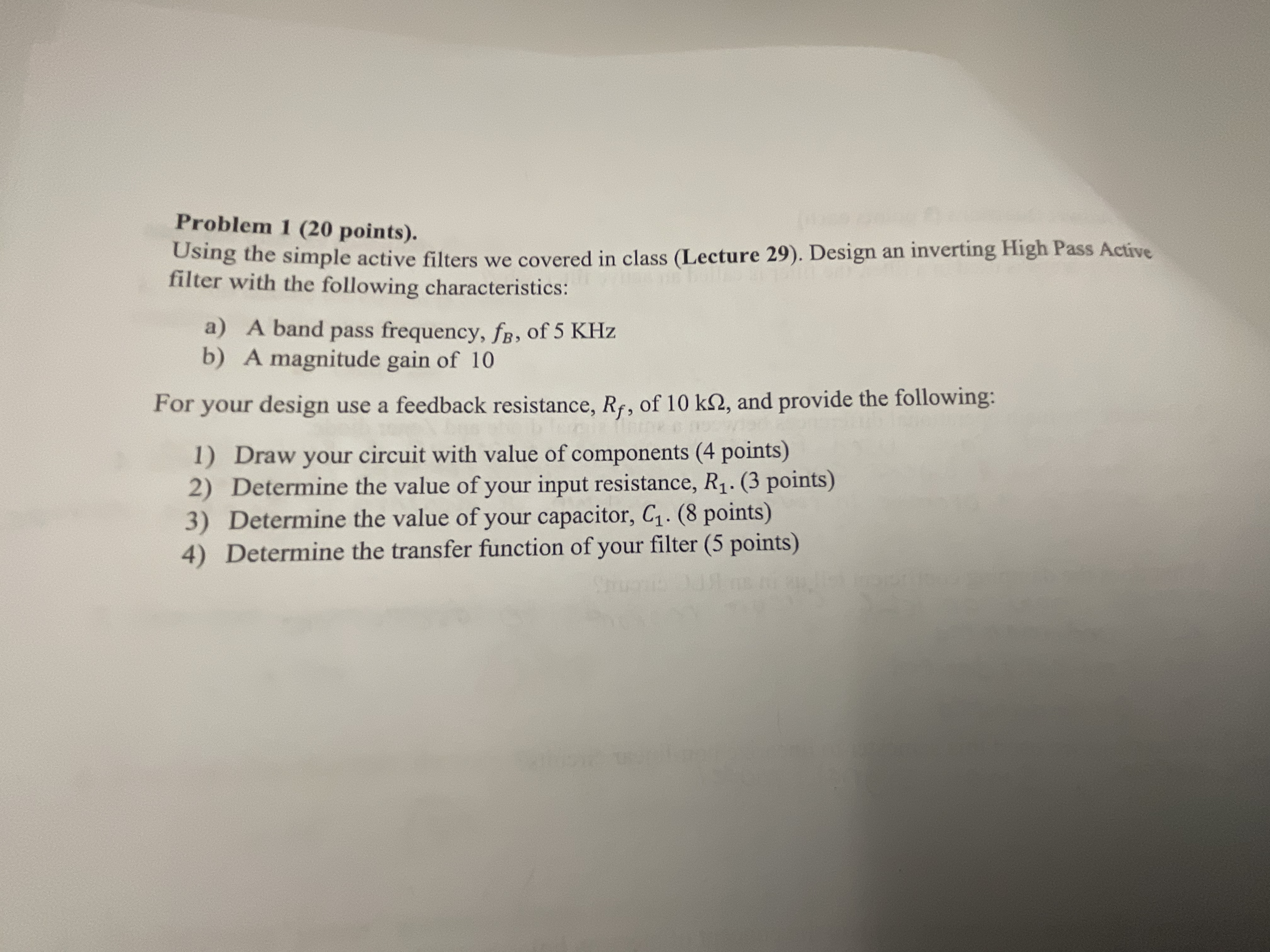 Problem 1 ( 2 0 points ) . Using the simple