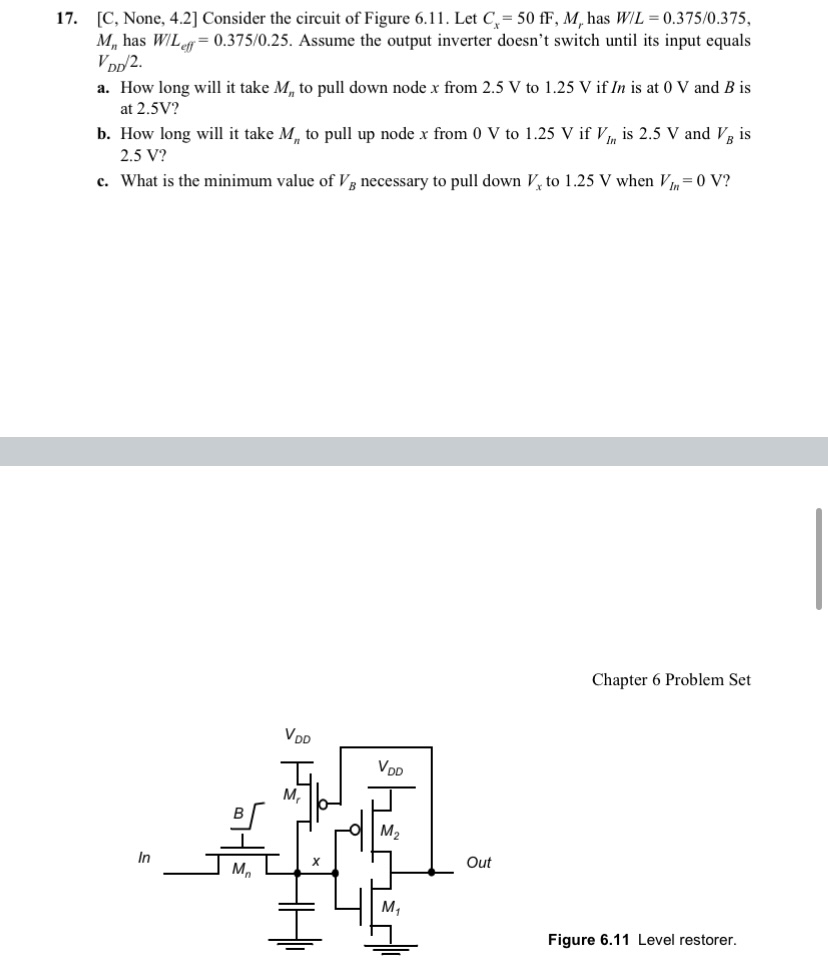 [ C , None, 4 . 2 ] Consider the circuit of