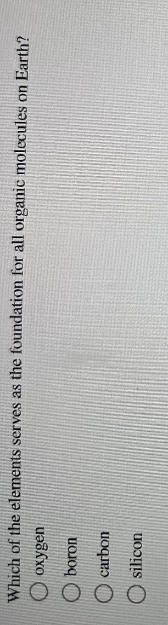 Which of the elements serves as the foundation