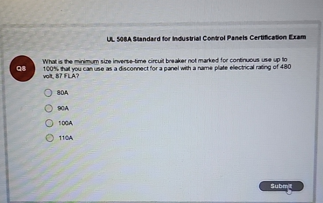 UL 5 0 8 A Standard for Industrial Control Panels